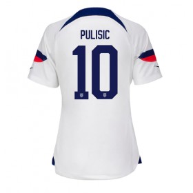 Förenta staterna Christian Pulisic #10 Hemmakläder Dam VM 2022 Kortärmad